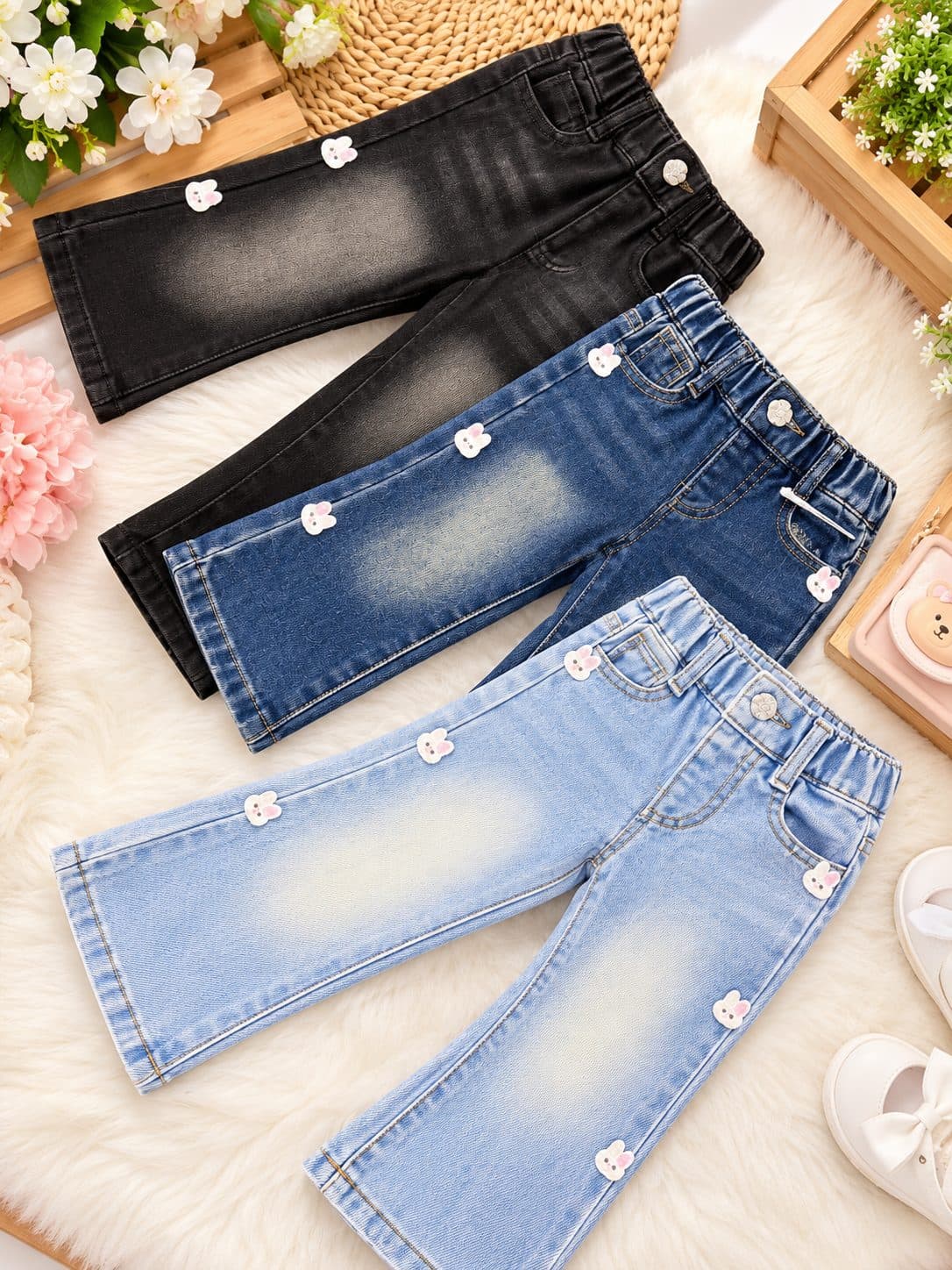 GIRLS JEANS (TL609) - BLACK